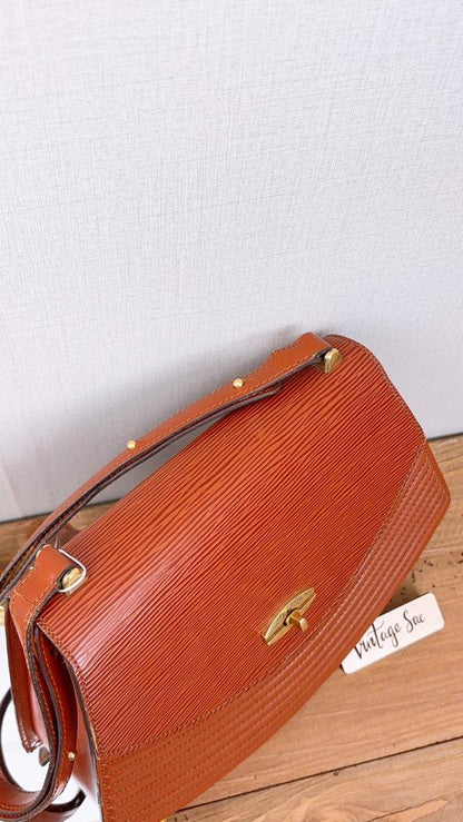 LV Brown Epi Tilsitt Shoulder Bag