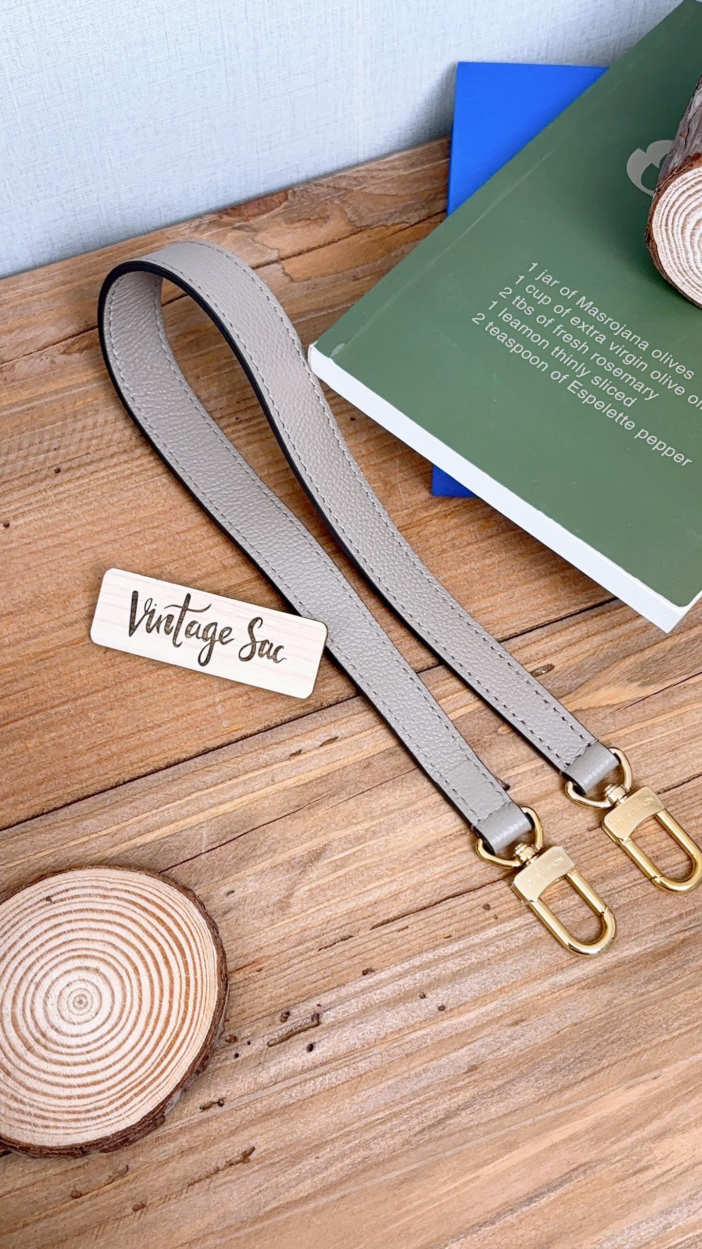 LV Tourterelle Beige Leather Strap