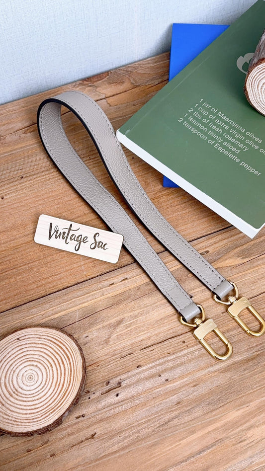 LV Tourterelle Beige Leather Strap