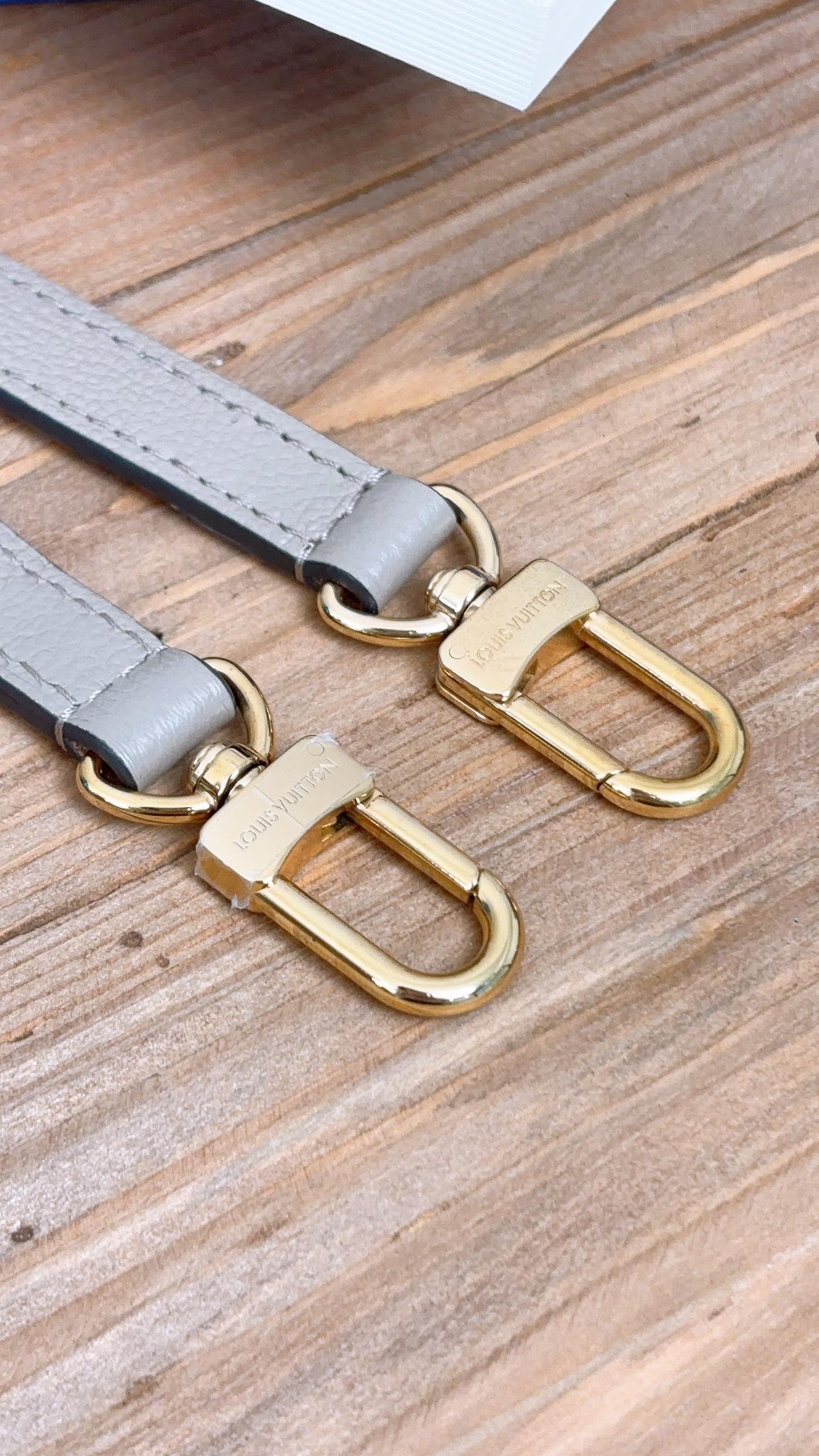 LV Tourterelle Beige Leather Strap