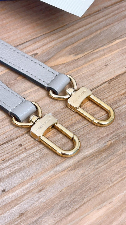 LV Tourterelle Beige Leather Strap