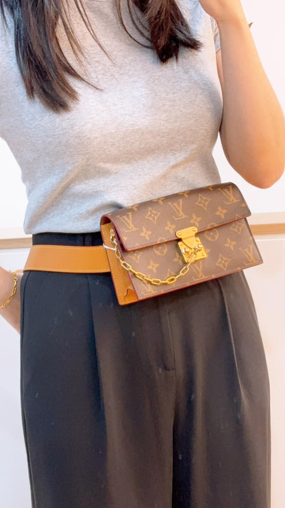 LV Monogram S-Lock Belt Pouch