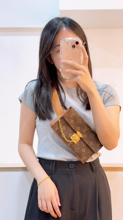 LV Monogram S-Lock Belt Pouch