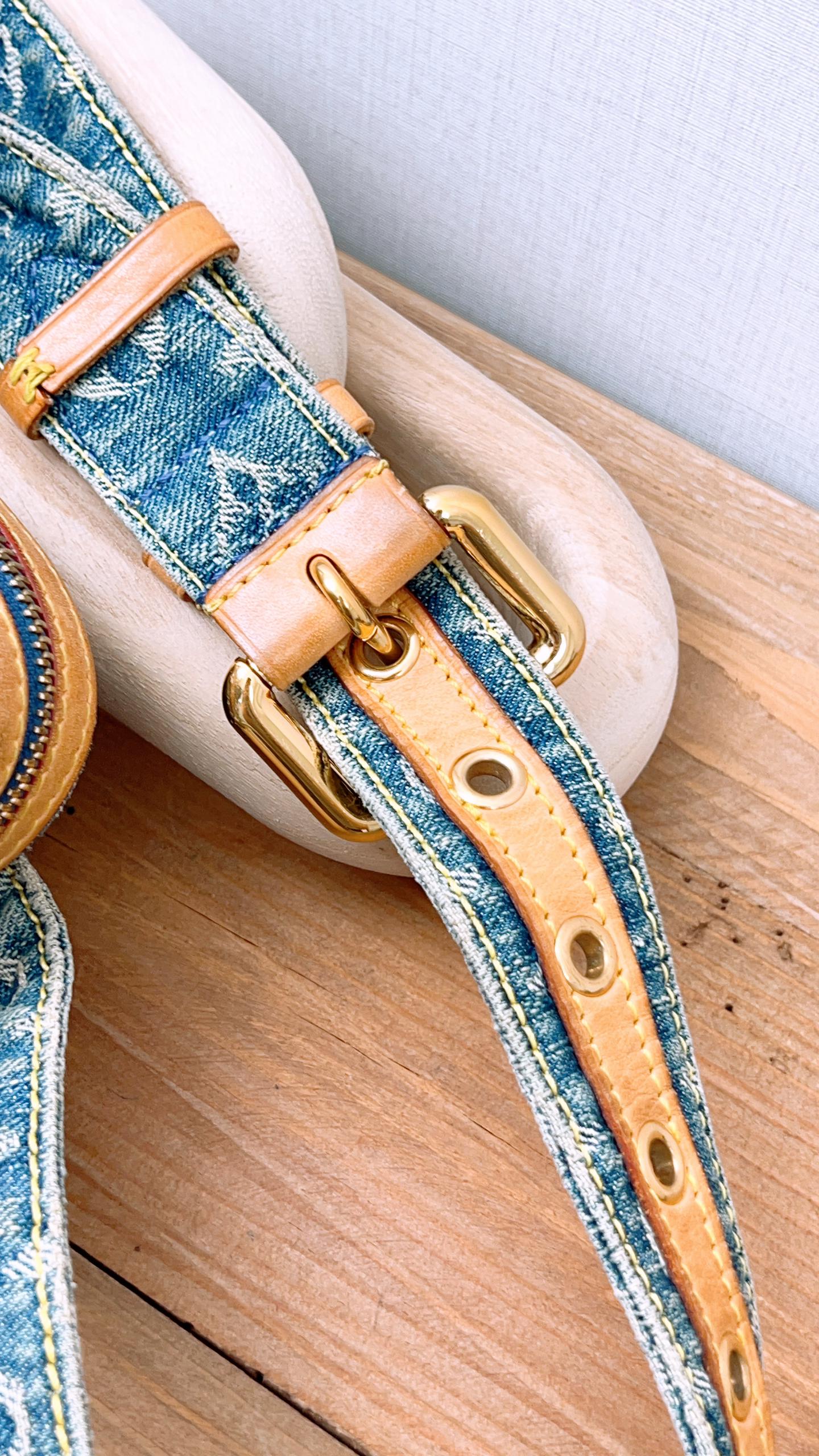 LV Monogram Denim Belt Bag