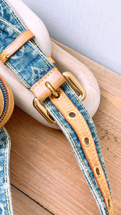 LV Monogram Denim Belt Bag