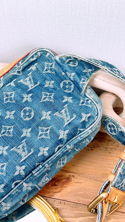 LV Monogram Denim Belt Bag
