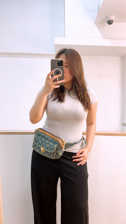LV Monogram Denim Belt Bag