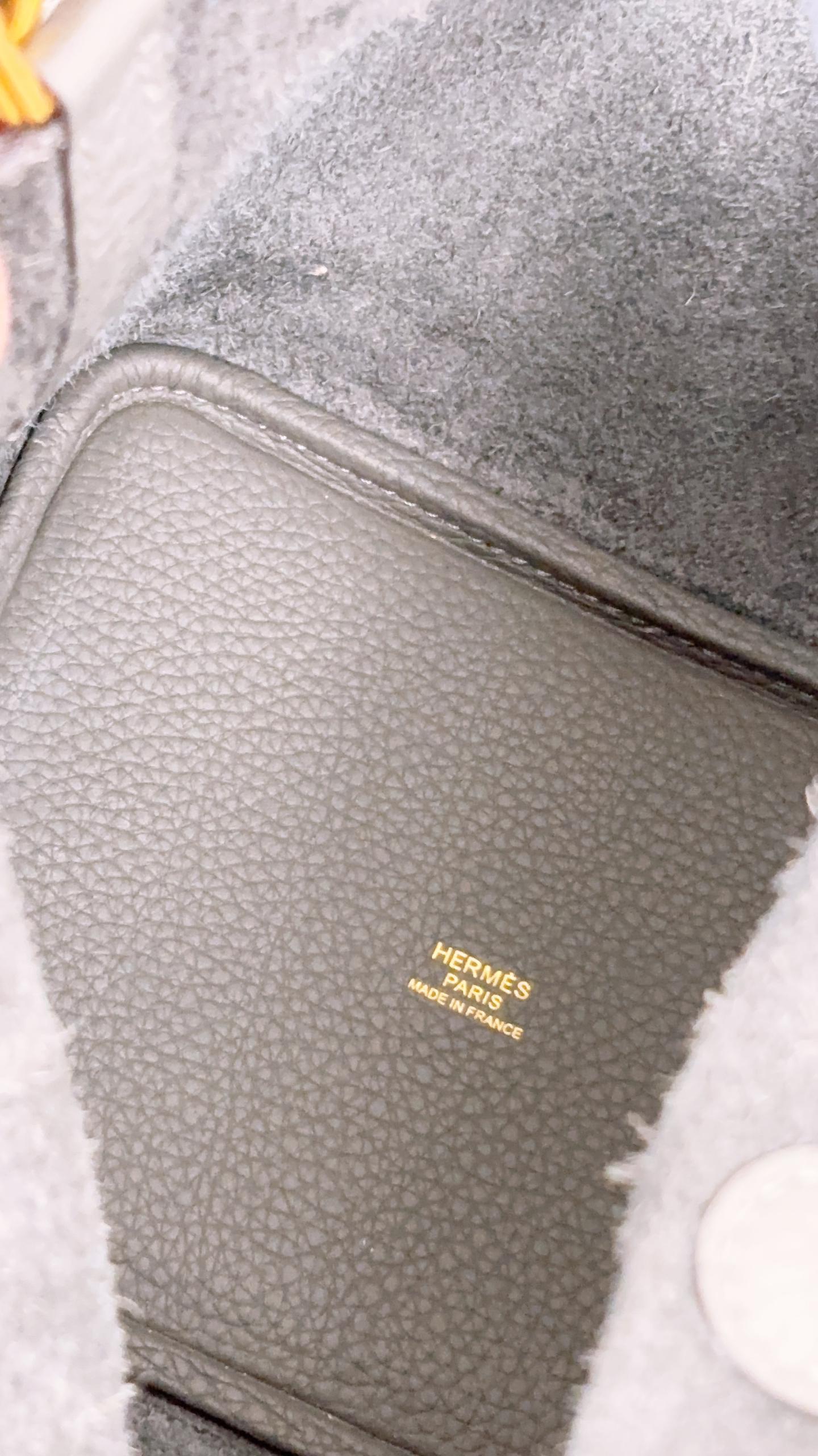 Hermes Gris Meyer Picotin 18 (GHW)