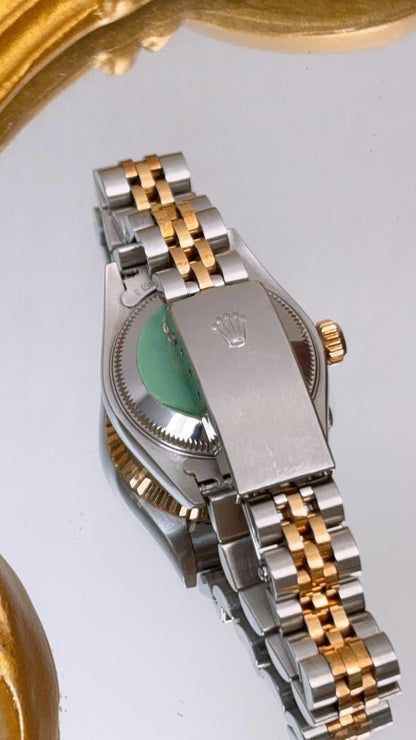 Rolex Steel x 18K Yellow Gold White Datejust Automatic Watch 26mm