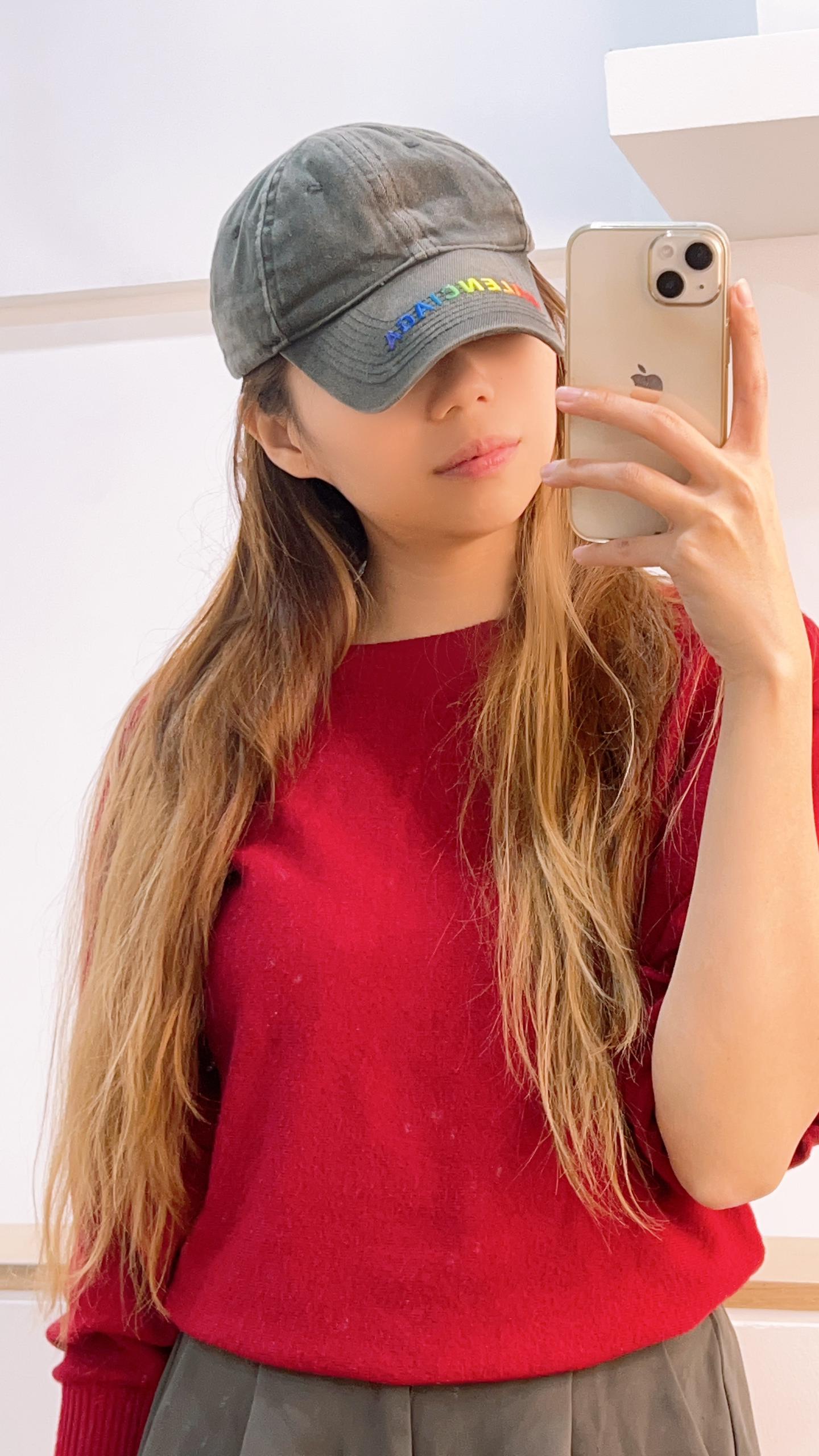 Balenciaga Dark Grey Denim Logo Baseball Cap (size L)