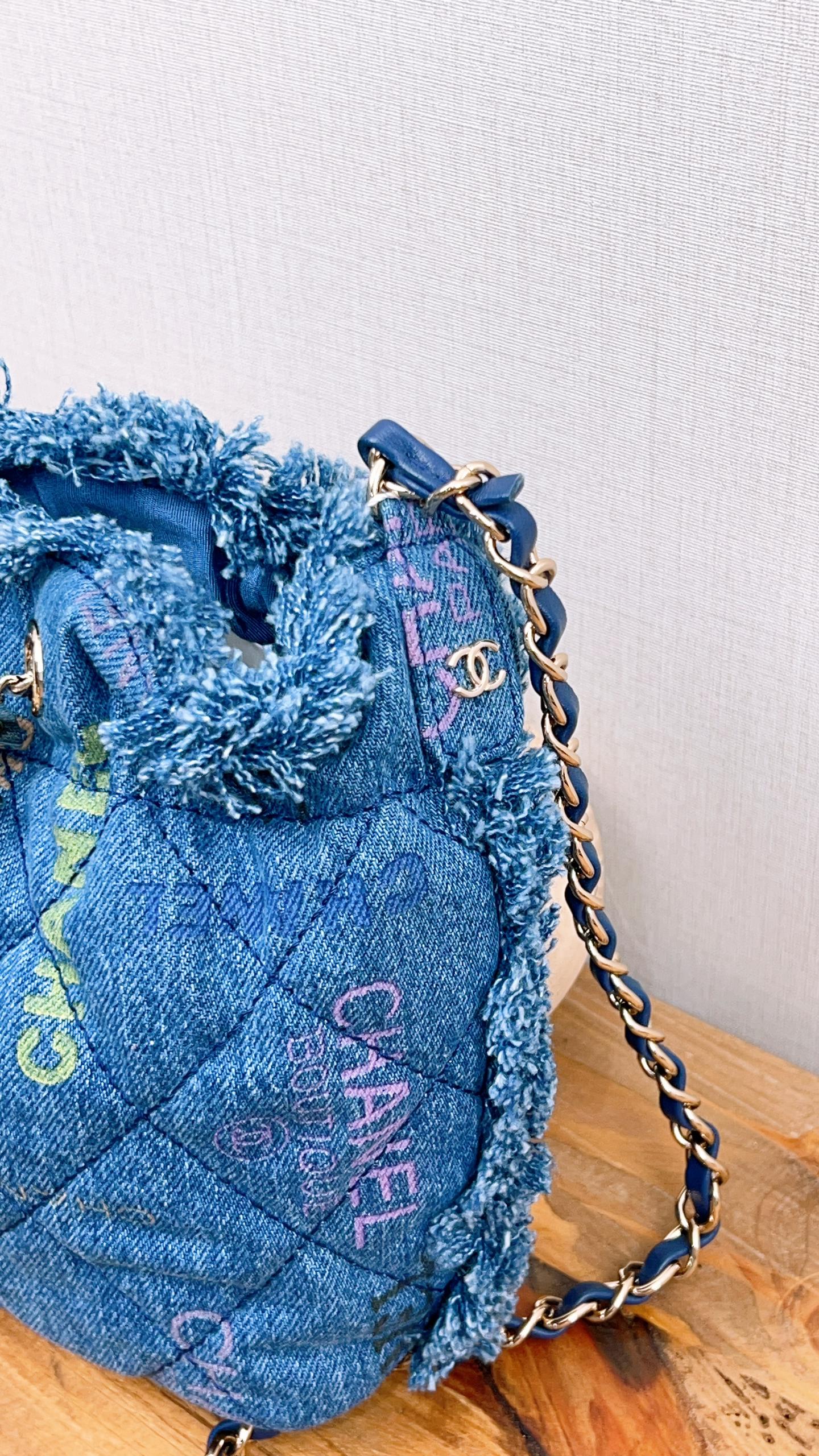 Chanel Denim Bucket Bag