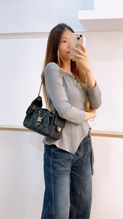 Chanel Black Caviar Mini 25 (GHW)