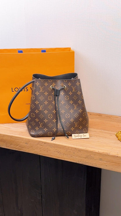 LV Black Monogram NeoNoe MM