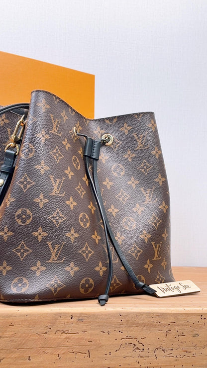 LV Black Monogram NeoNoe MM