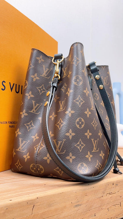 LV Black Monogram NeoNoe MM
