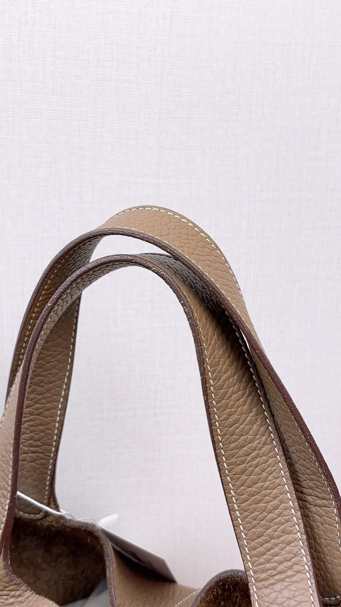 Hermes Etoupe Picotin 22 (PHW)