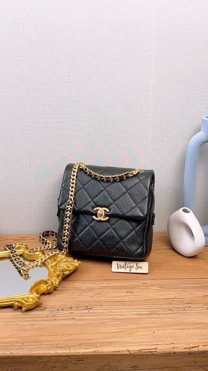Chanel Black Caviar Melody Backpack (GHW)