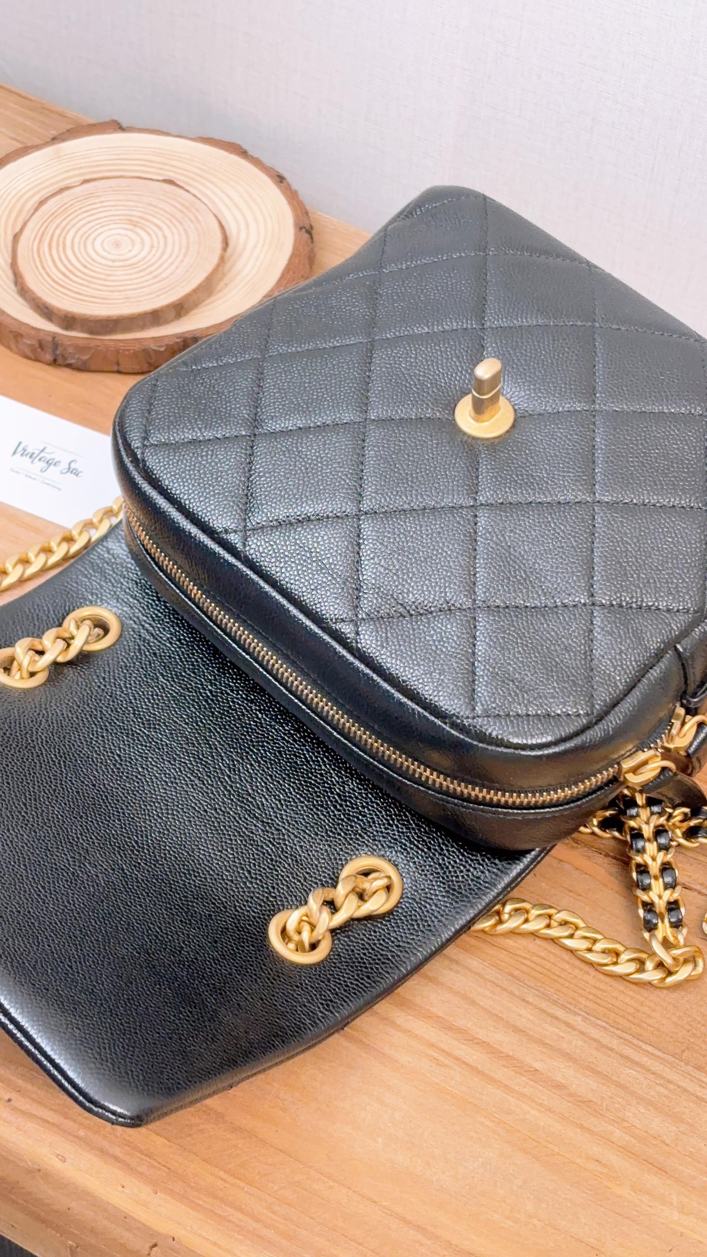 Chanel Black Caviar Melody Backpack (GHW)