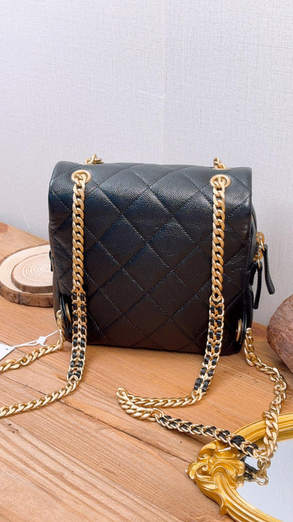 Chanel Black Caviar Melody Backpack (GHW)