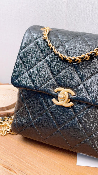 Chanel Black Caviar Melody Backpack (GHW)