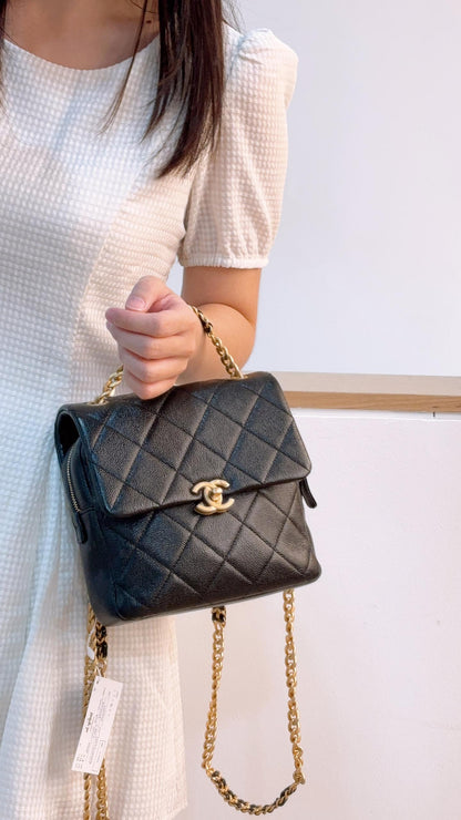 Chanel Black Caviar Melody Backpack (GHW)