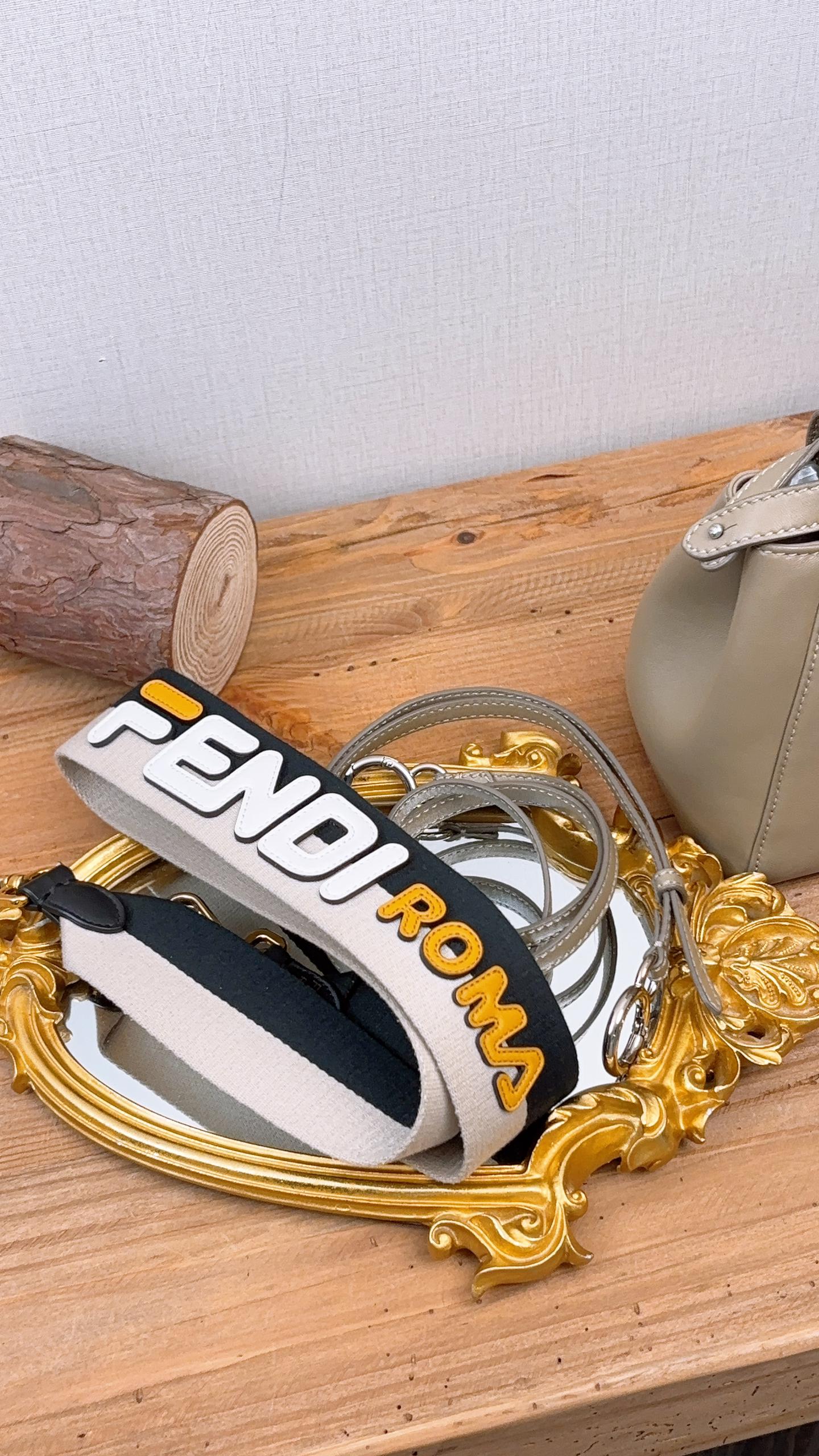 Fendi Dove Grey Calfskin Mini Peekaboo (SHW)