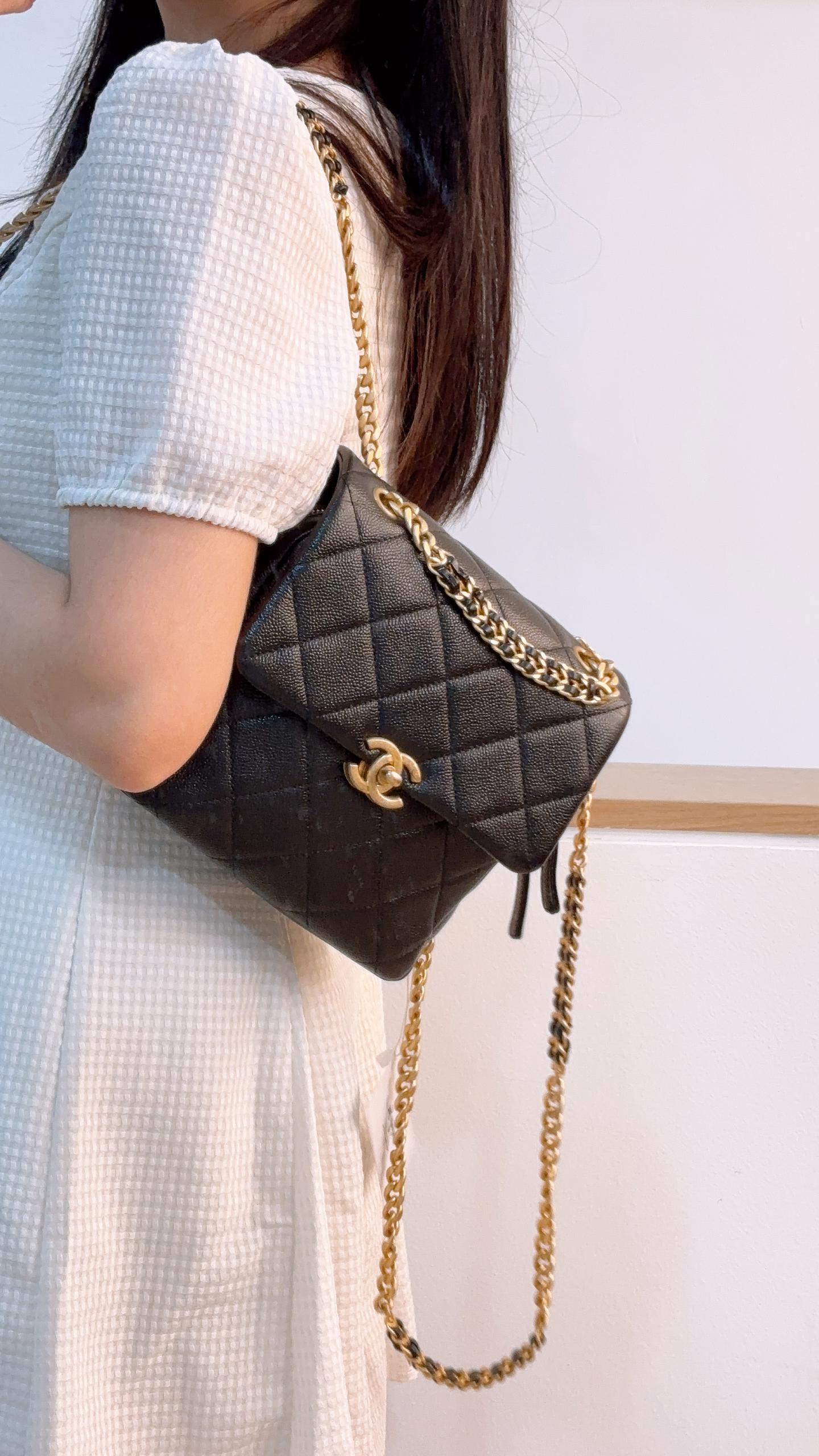 Chanel Black Caviar Melody Backpack (GHW)