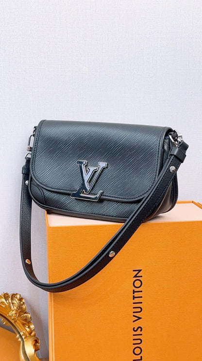 LV Black Epi Buci