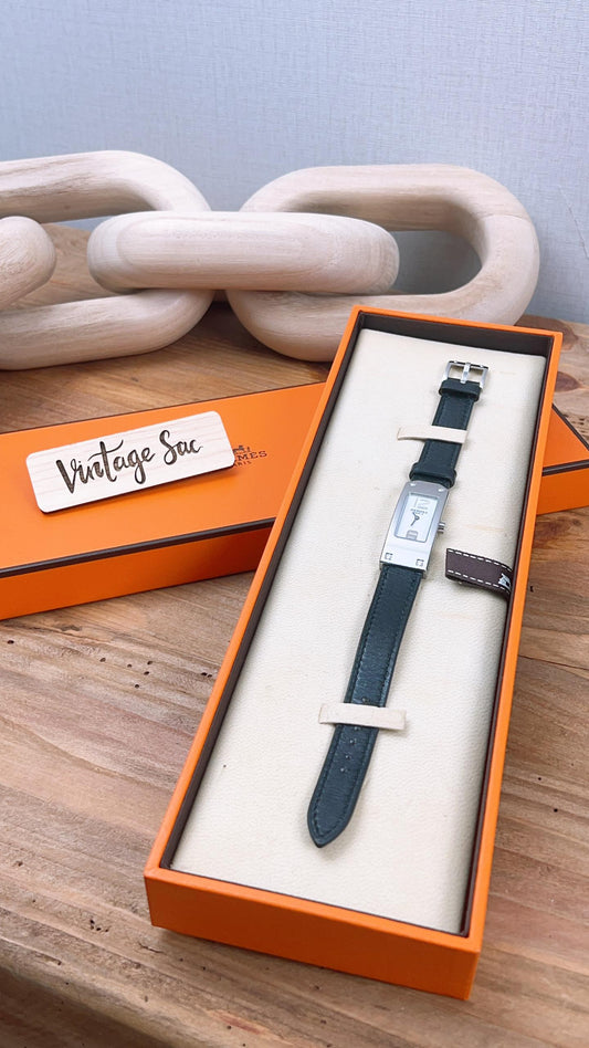 Hermes Black Kelly II Watch