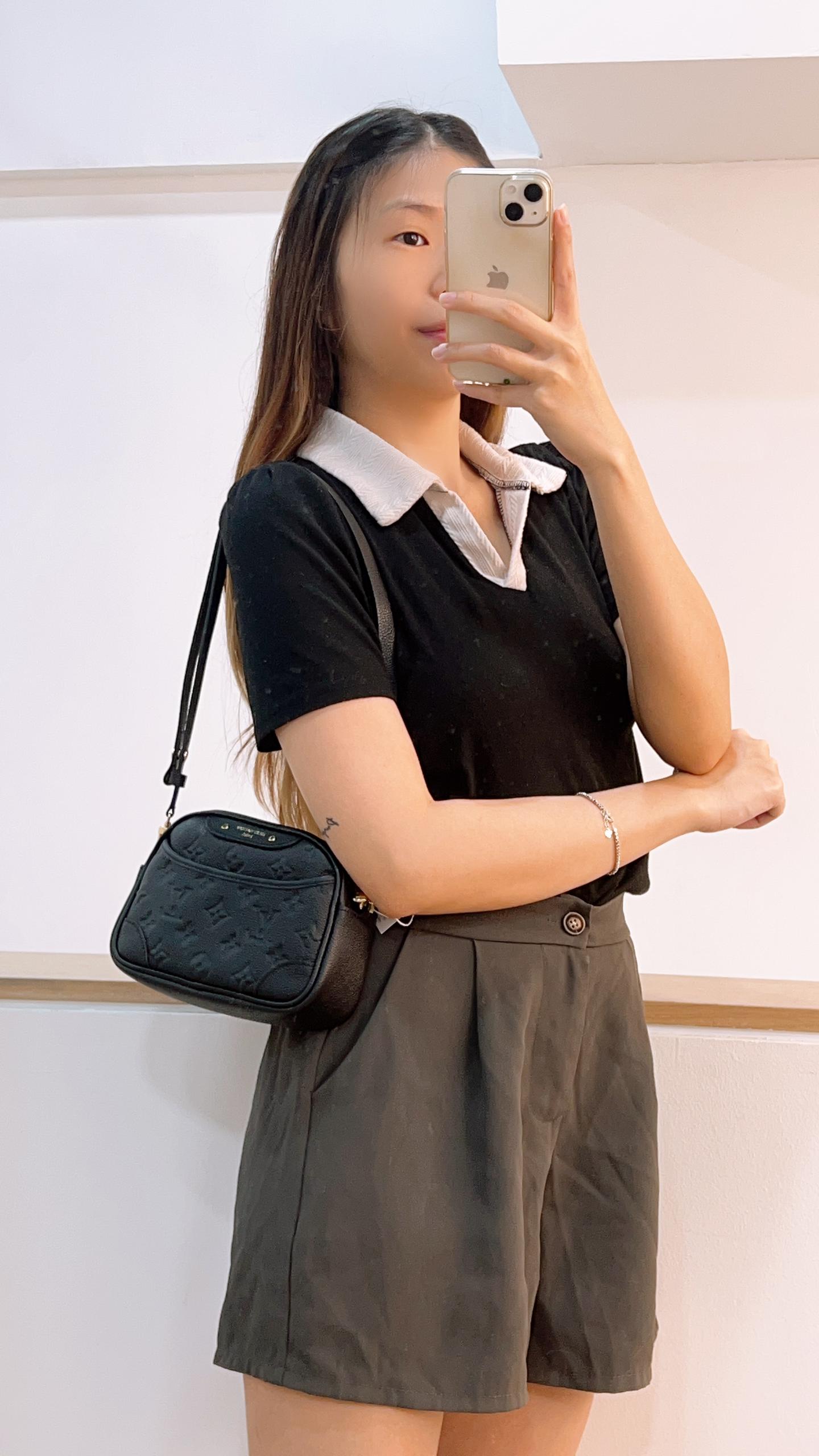 LV Black Empreinte Tiny Camera Bag