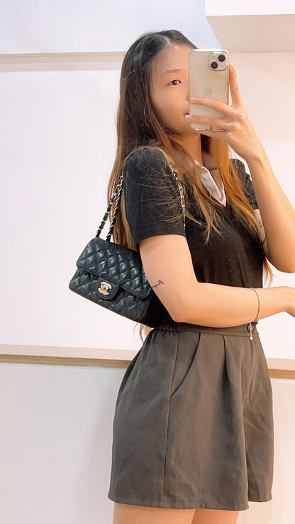 Chanel Black Caviar Mini Rectangular Flap (GHW)