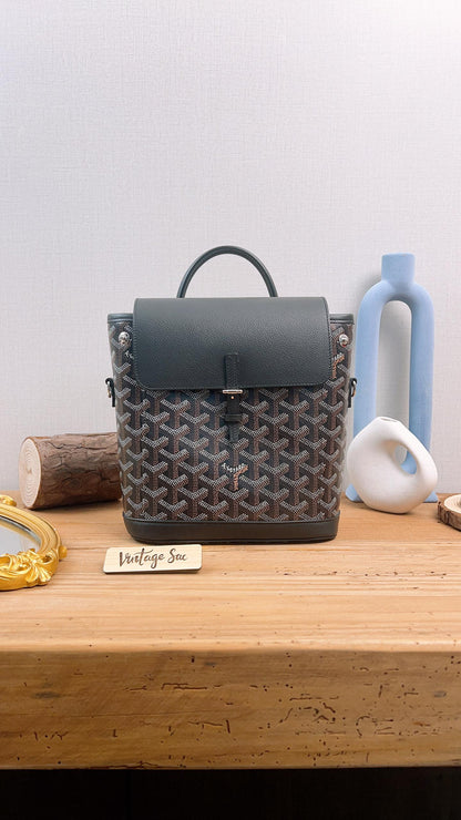 Goyard Black Goyardine Alpin Mini Backpack