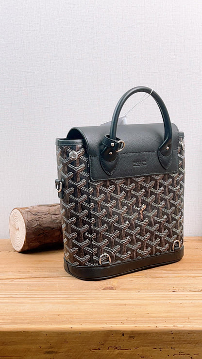 Goyard Black Goyardine Alpin Mini Backpack