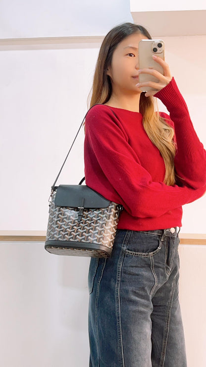 Goyard Black Goyardine Alpin Mini Backpack