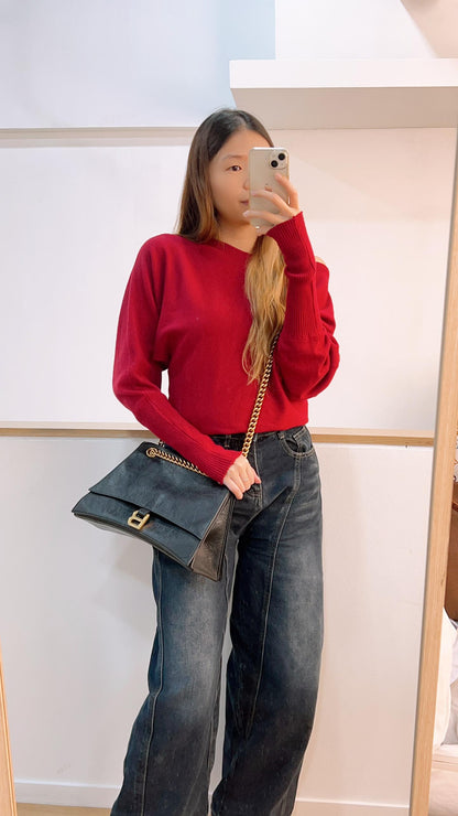 Balenciaga Black Calfskin Medium Crush Chain Bag (GHW)