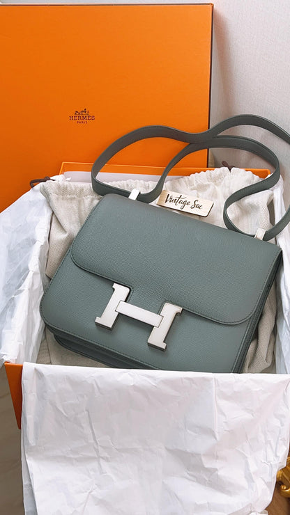 Hermes Epsom Vert Amande C24 PHW