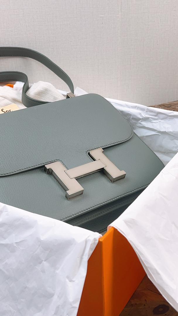 Hermes Epsom Vert Amande C24 PHW