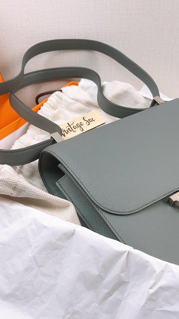 Hermes Epsom Vert Amande C24 PHW