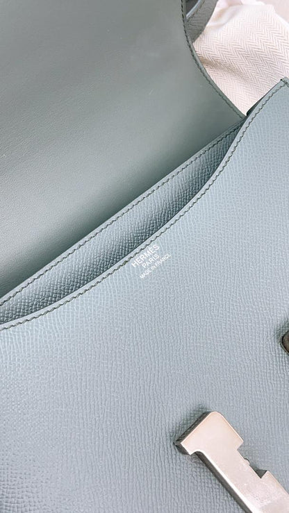 Hermes Epsom Vert Amande C24 PHW