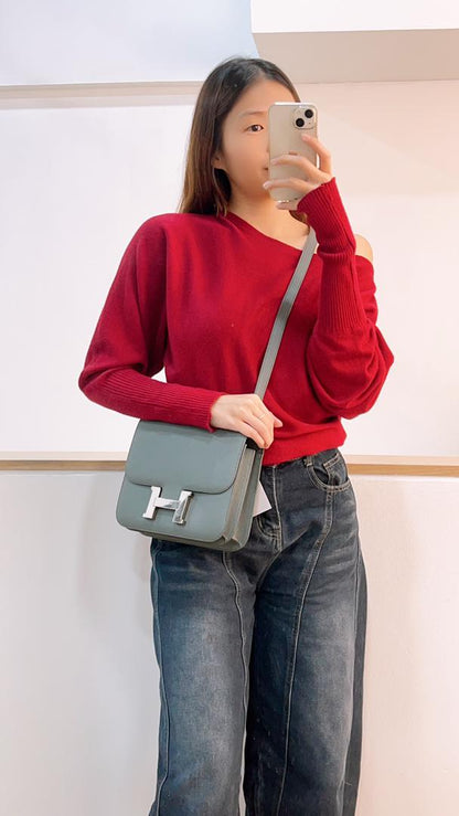 Hermes Epsom Vert Amande C24 PHW