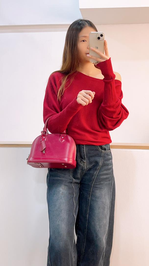 LV Rasberry Red Epi Alma BB (SHW)