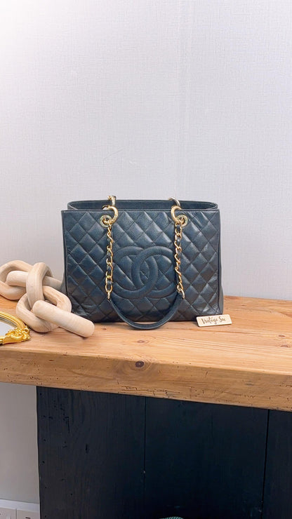 Chanel Black Caviar GST (GHW)