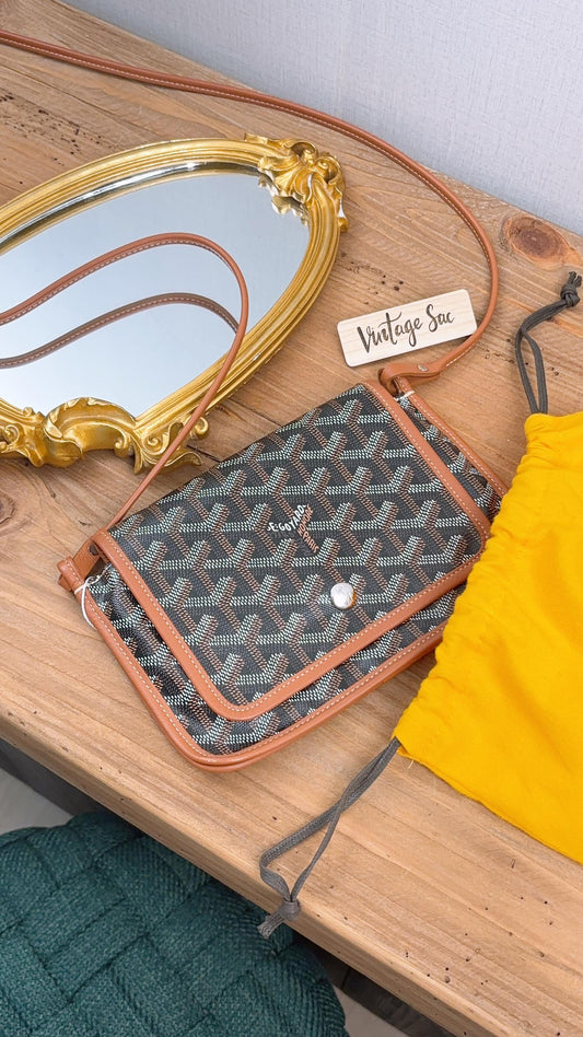 Goyard Tan x Black Plumet Pouch Wallet