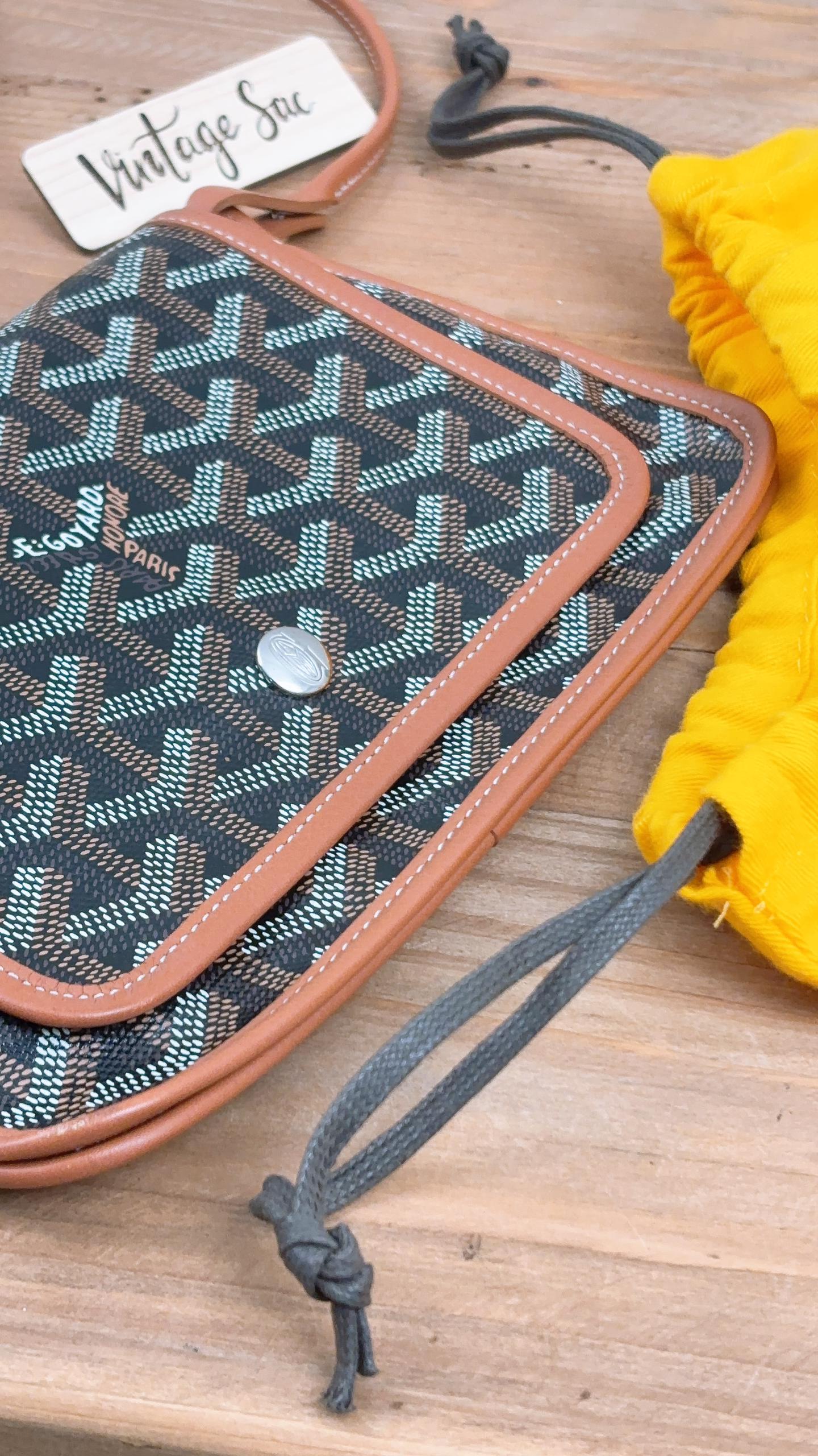 Goyard Tan x Black Plumet Pouch Wallet