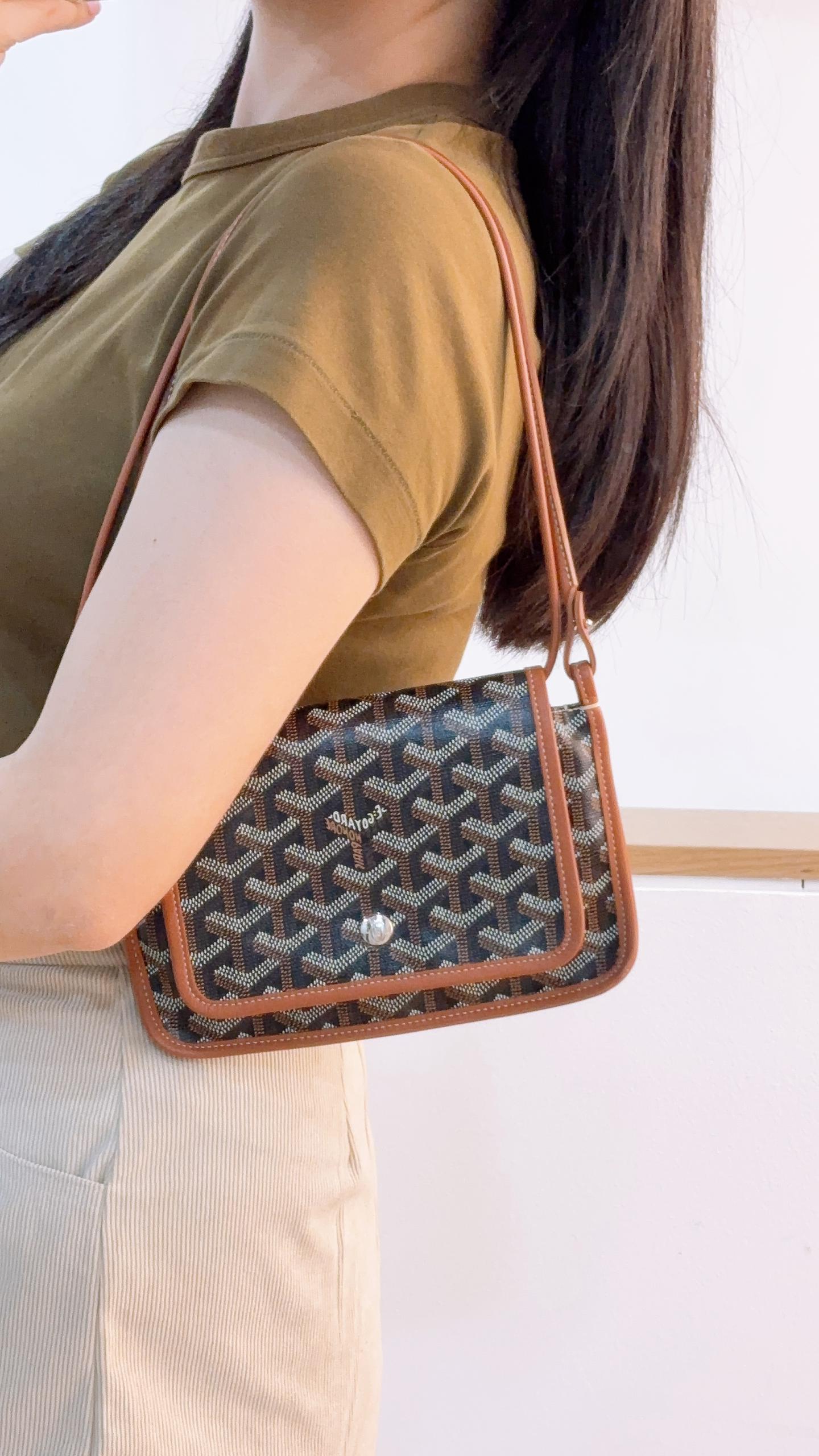 Goyard Tan x Black Plumet Pouch Wallet
