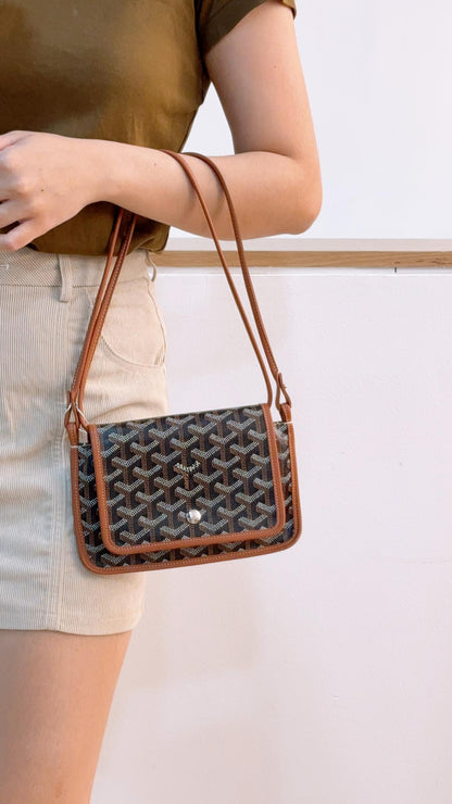 Goyard Tan x Black Plumet Pouch Wallet
