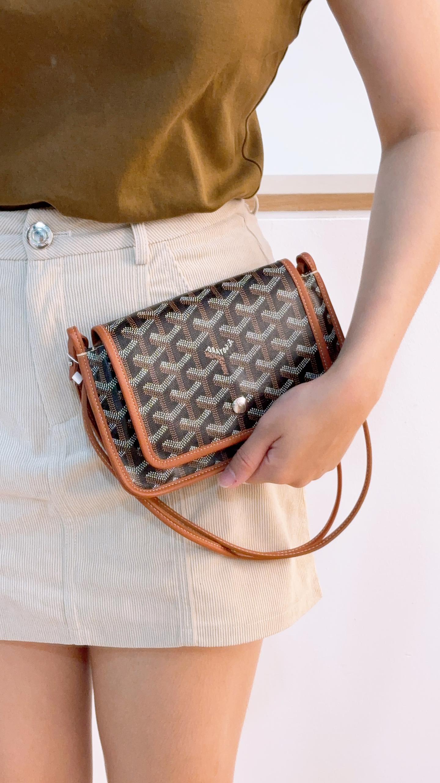 Goyard Tan x Black Plumet Pouch Wallet