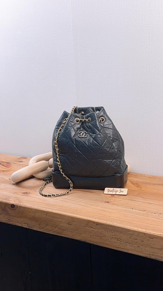 Chanel Black Medium Gabrielle Backpack
