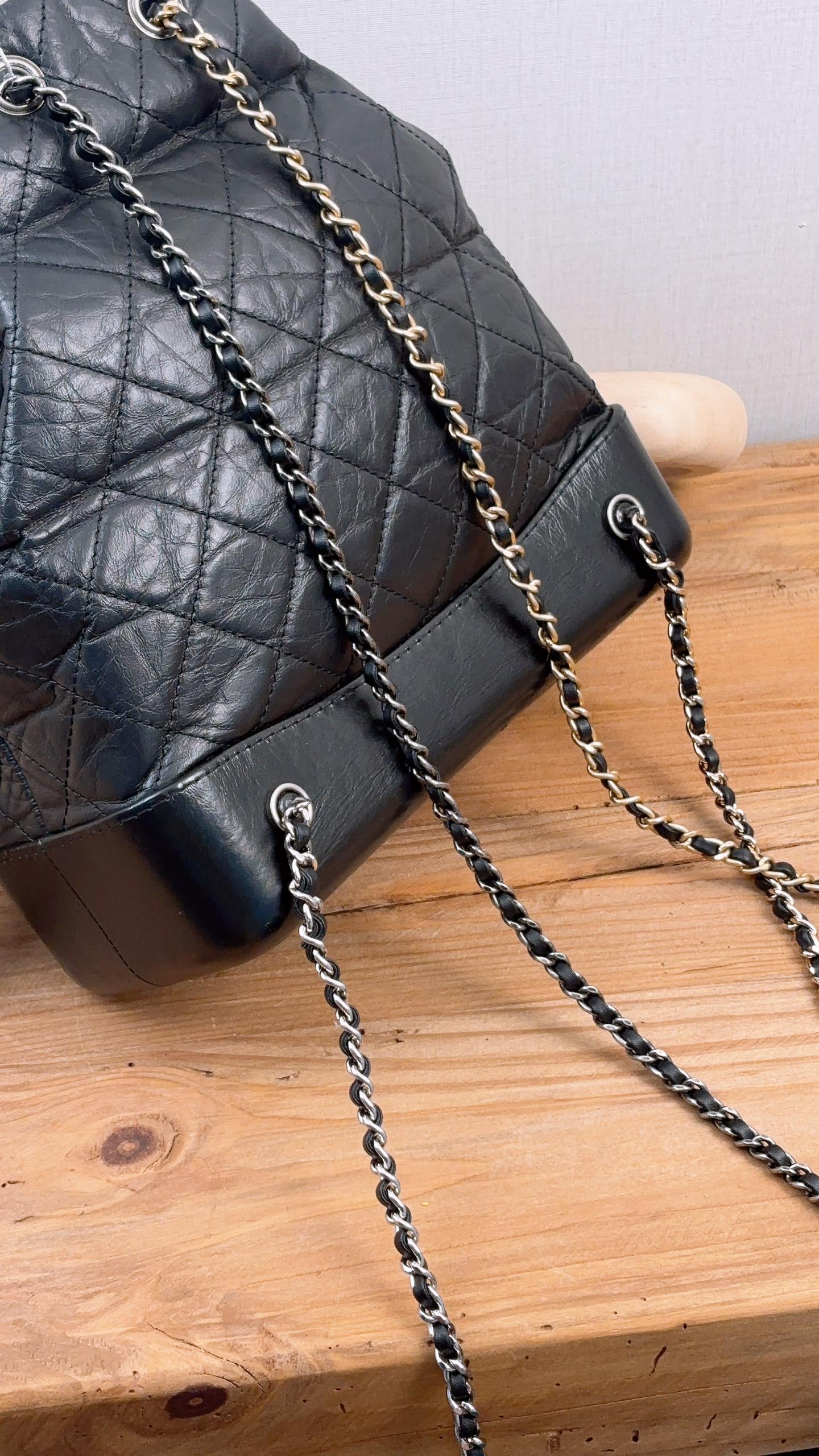 Chanel Black Medium Gabrielle Backpack