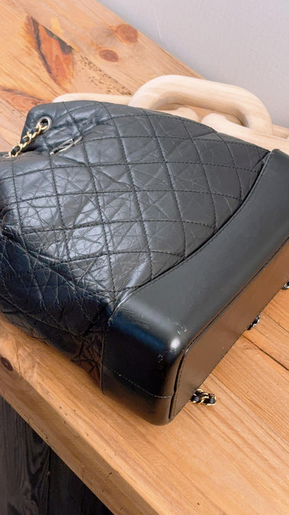 Chanel Black Medium Gabrielle Backpack